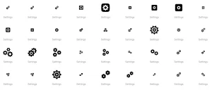 Settings icon pack